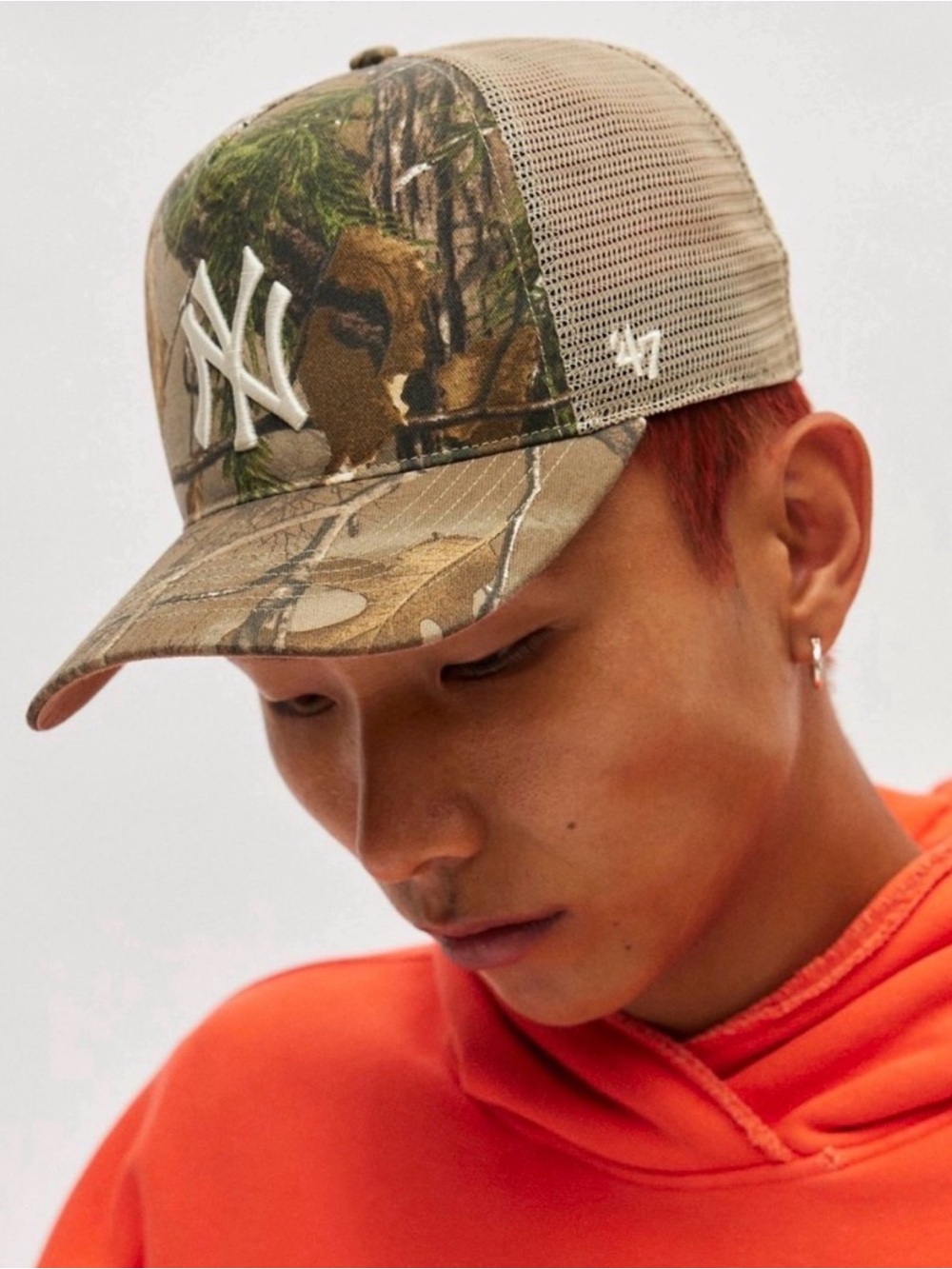 NWT New York Yankees Camo Hitch trucker hat by '47 brand / new with tags